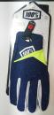 Crosshandschuhe 100% Airmatic Dunkelblau-Neongelb Gr.S
